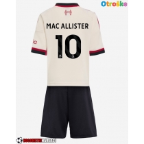 Otroške Nogometnih dresov Liverpool Alexis Mac Allister #10 Gostujoči 2025-26 Kratki rokavi (+ hlače)